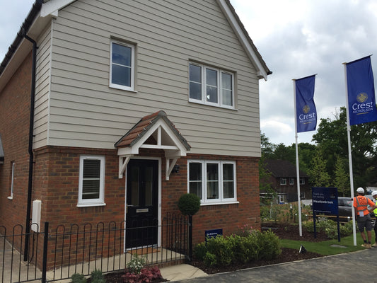 Dual Pitch / Apex Door Entrance Canopy including Brackets