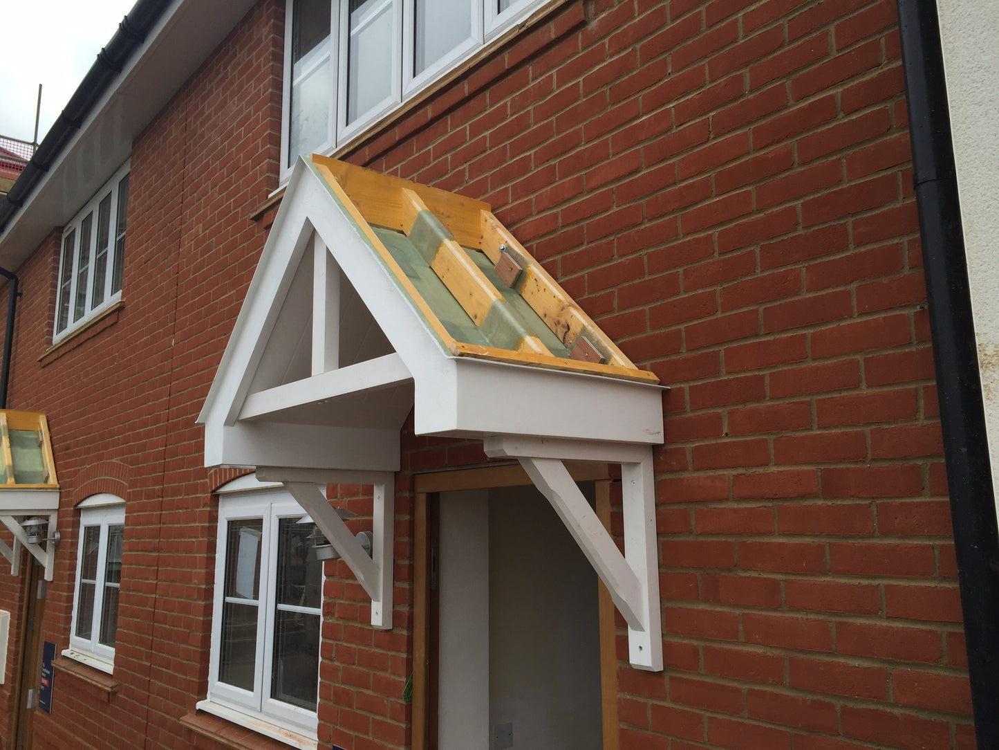 Dual Pitch / Apex Door Entrance Canopy including Brackets 