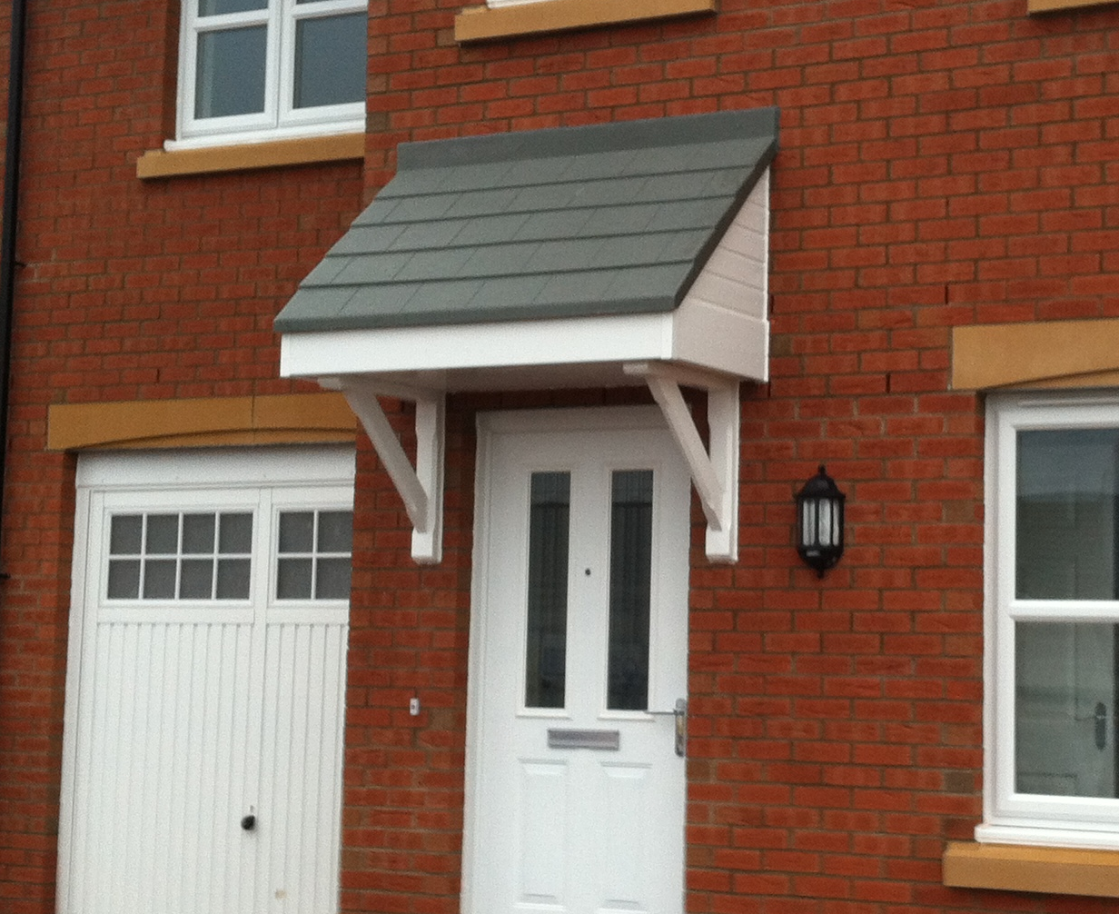 Mono Pitch / Lean to Door Entrance Canopy including Brackets